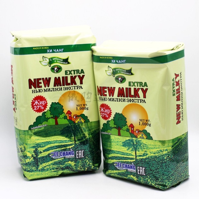 , DATE MỚI 2022 SỮA BÉO NGA NEW EXTRA MILKY -1KG dành cho người gầy muốn tăng cân