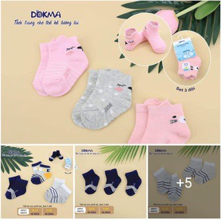 Tất trẻ em phối kẻ Dokma DS272 ( Set 3 đôi)