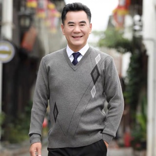 ÁO LEN CỔ TIM TRUNG NIÊN