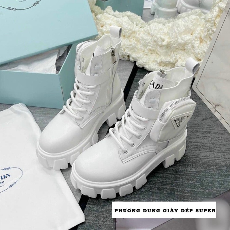 Bốt prada Chiến Binh Đế Răng Cưa 5p Fullbox
