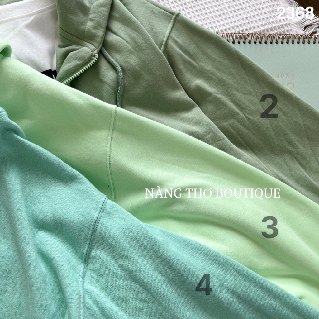 Áo khoác trơn nỉ đủ màu chất nỉ, form rộng, nhiều màu (ảnh thật do shop chụp) 2368