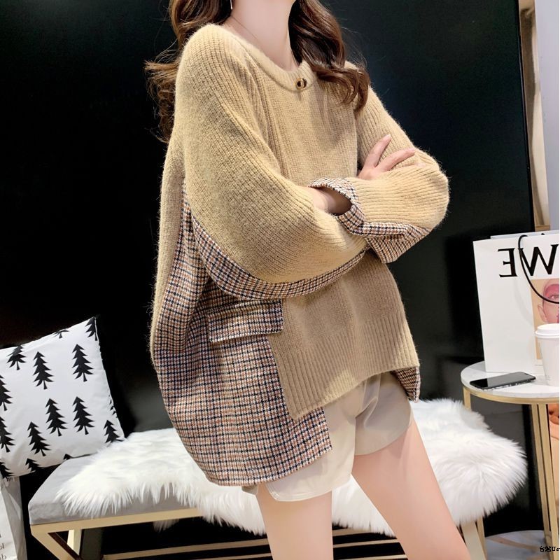 Áo Sweater Tay Ngắn Chui Đầu Thời Trang Mùa Thu Cho Nữ 0