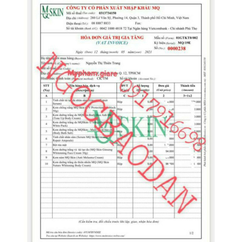 BB CREAM Thay Da Mskin mớiii