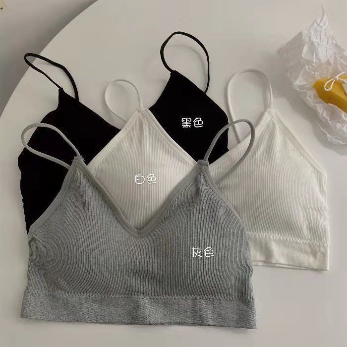 Jiashucheng Áo Lót Ôm Ngực Không Gọng Chống Chảy Xệ Chống Trượt Phong Cách Hàn Quốc Cho Nữ Sinh