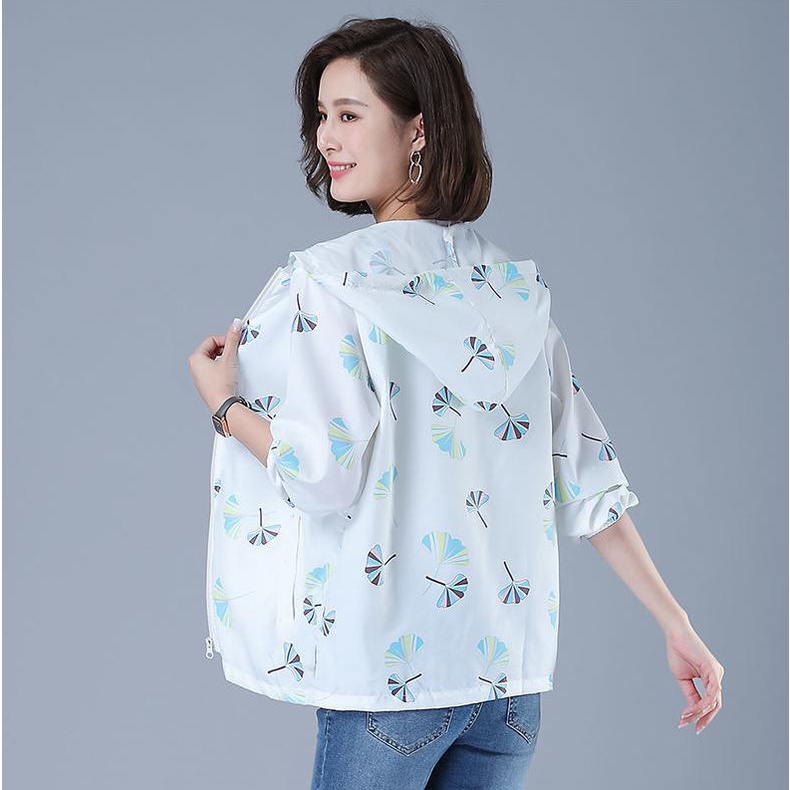 Áo Khoác Chống Nắng Tay Dài Có Mũ Trùm Đầu Dáng Rộng Thời Trang Mùa Hè Hàng Mới Dành Cho Phụ Nữ Trung Niên 2022 | BigBuy360 - bigbuy360.vn