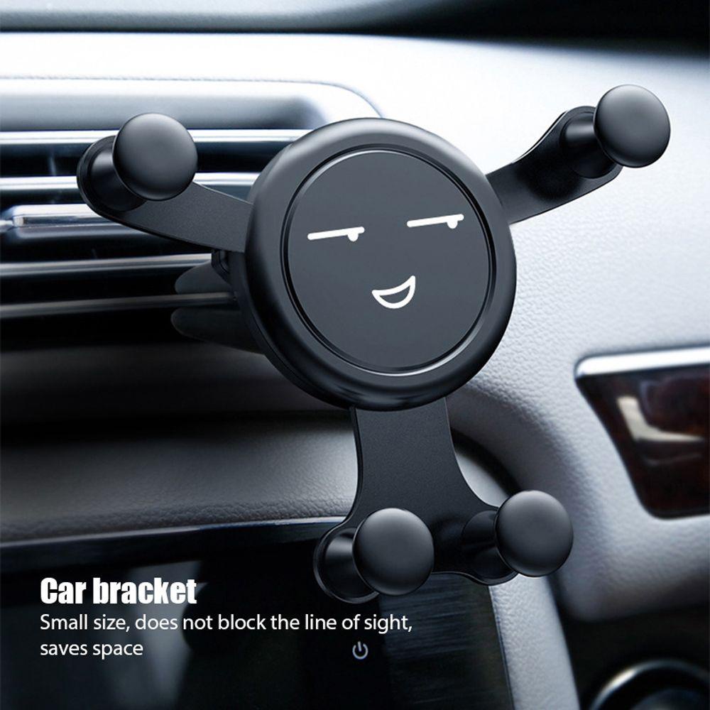 Norman Giá Đỡ Điện Thoại Mini Hình Mặt Cười Kẹp Điều Hòa Xe Hơi