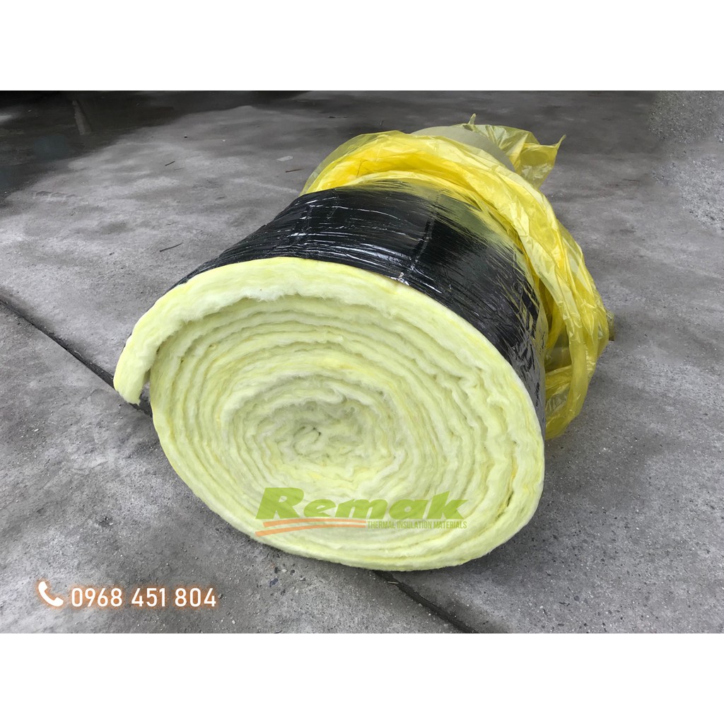 Bông sợi thủy tinh Glasswool Cách âm Cách Nhiệt Remak Dày 5cm