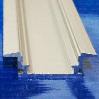 Thanh Nhôm Đèn Led 1m - Thanh Nhôm U Cánh 1m 24x07mm đầy đủ phụ kiện nắp PC + 02 đầu chụp