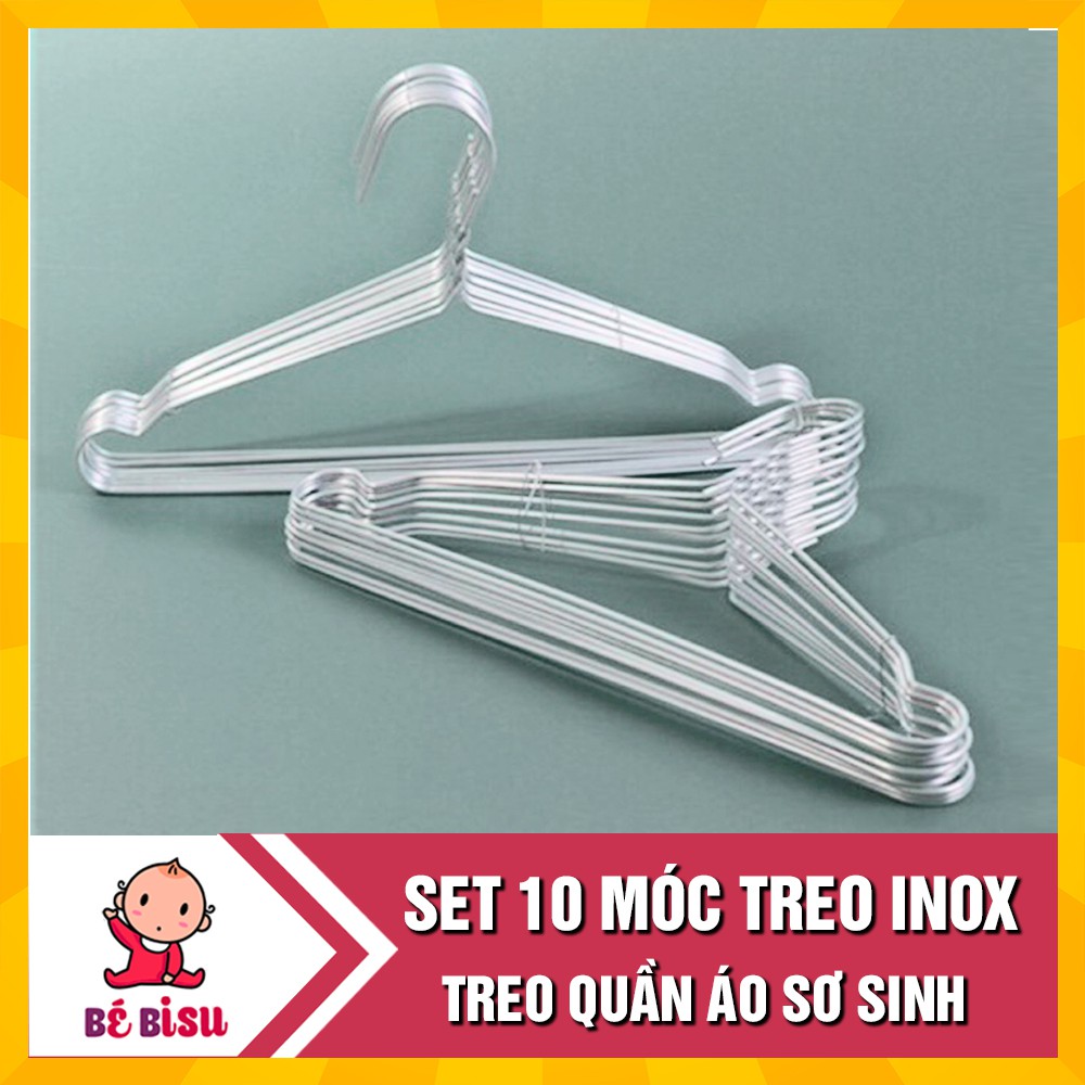 Set 10 Móc treo quần áo sơ sinh ( loại dài 26cm)