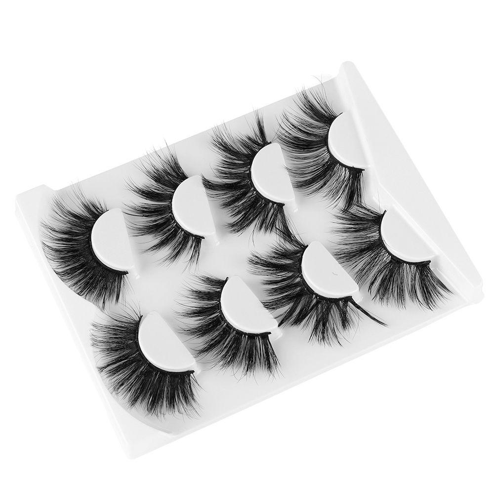 Set 4 Cặp Lông Mi Giả SKONHED Dày Và Dài 3D Handmade Thời Trang Dành Cho Nữ