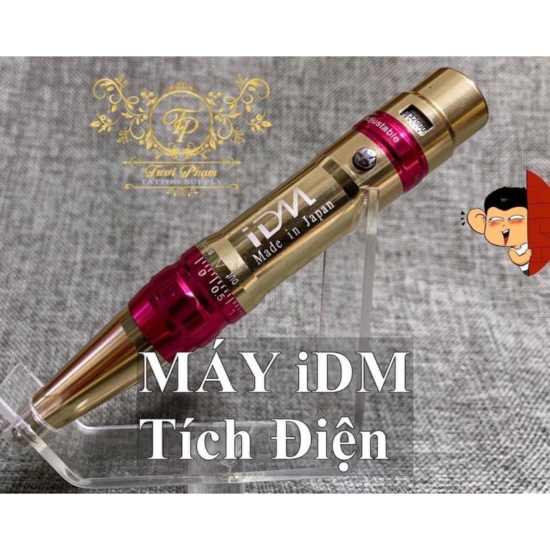 Máy tích điện idm dùng trong phun xăm thẩm mỹ chuyên đi môi mày siêu êm