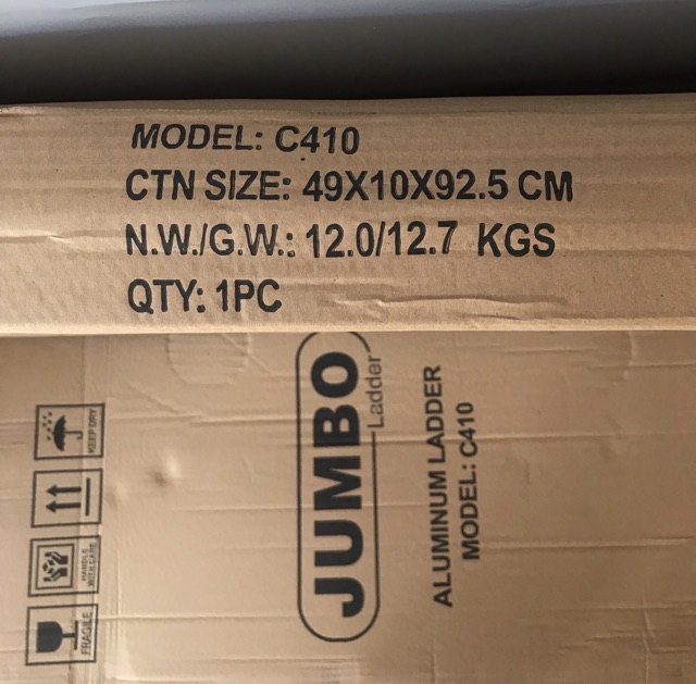 THANG NHÔM RÚT 4,1m CAO CẤP JUMBO