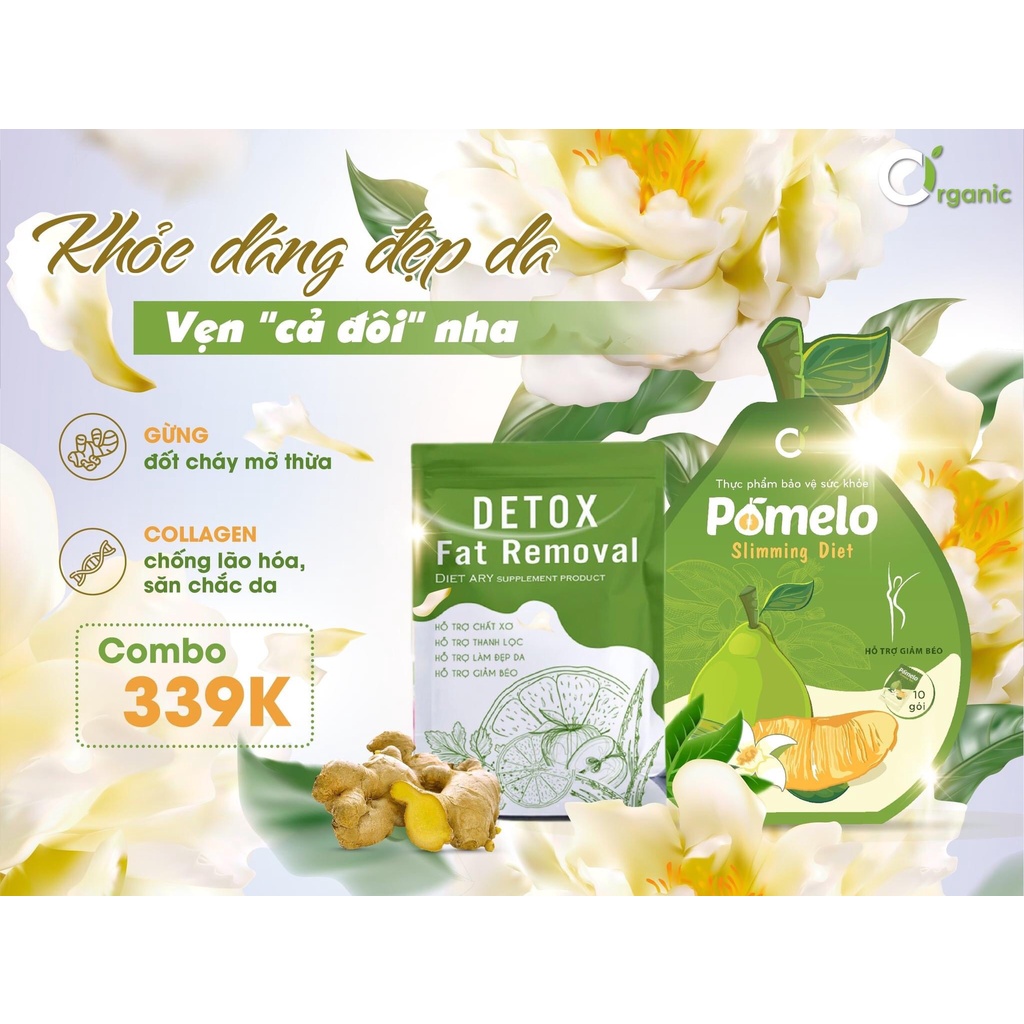 KẸO BƯỞI GIẢM CÂN POMELO GÓI 10 VIÊN TẶNG KÈM DETOX