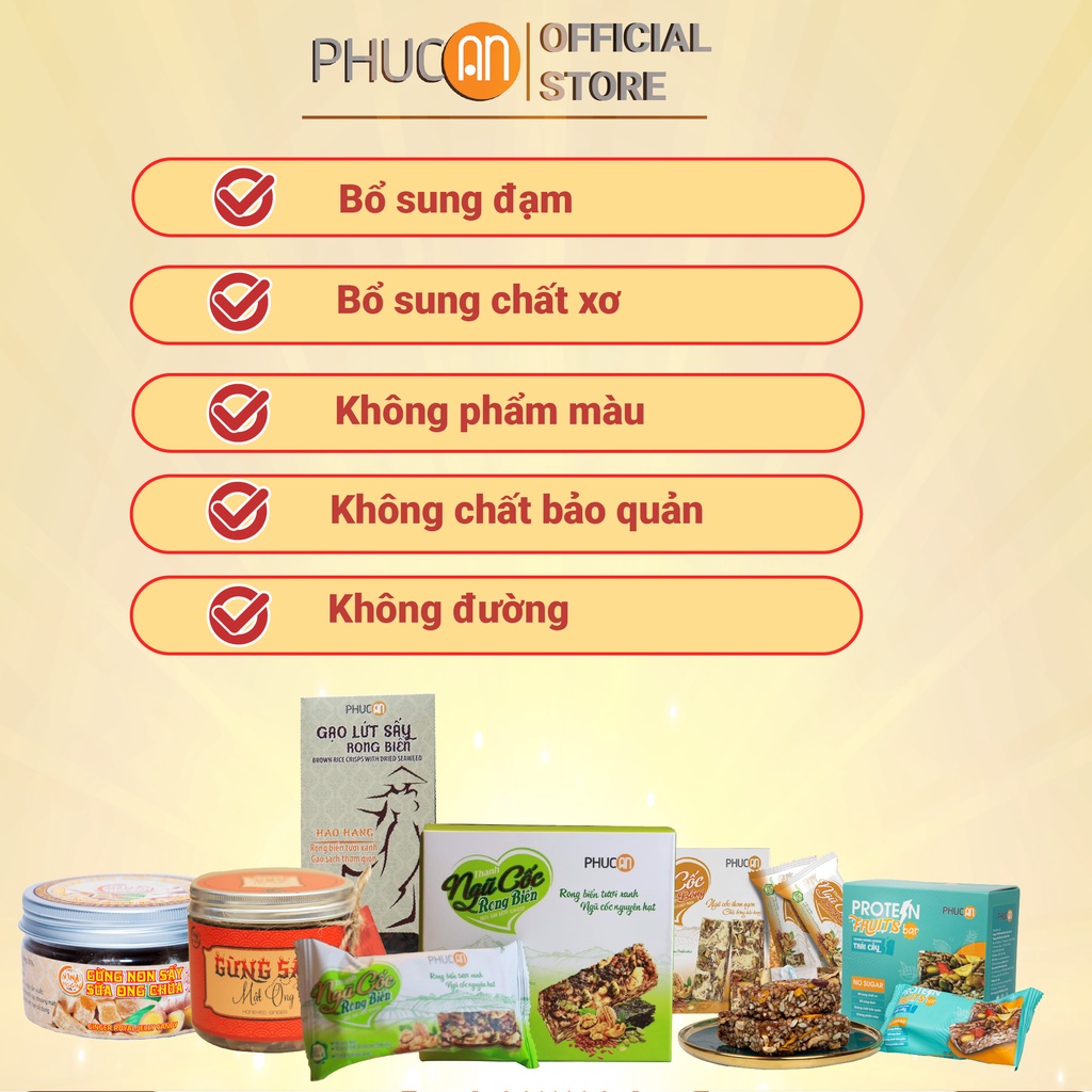 [THANH GẠO LỨC GIẢM CÂN] Combo 3 Hộp Thanh ngũ cốc Phúc An đủ vị- ăn kiêng-giảm cân(bánh ngũ cốc phúc an)