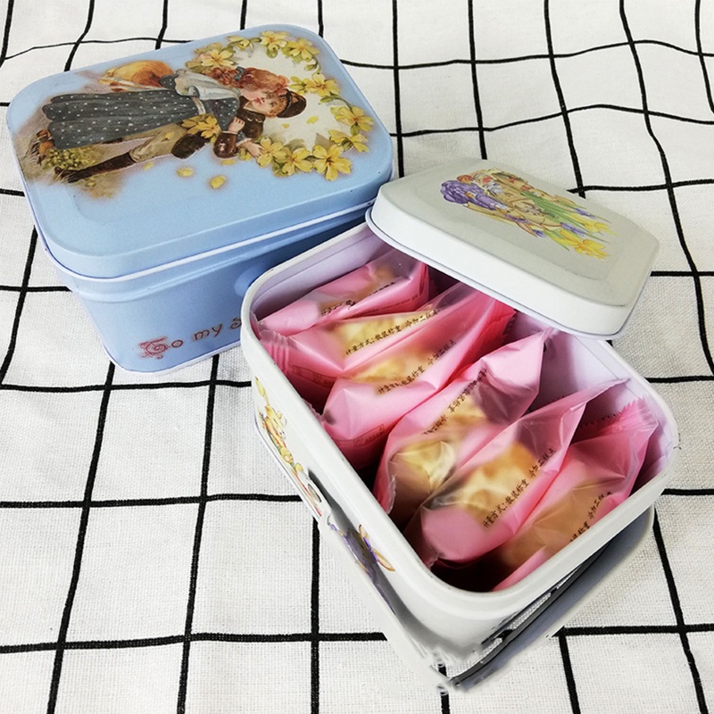 Hộp Thiếc Đựng Bánh Kẹo / Bánh Quy Trang Trí Tiệc Cưới / Sinh Nhật