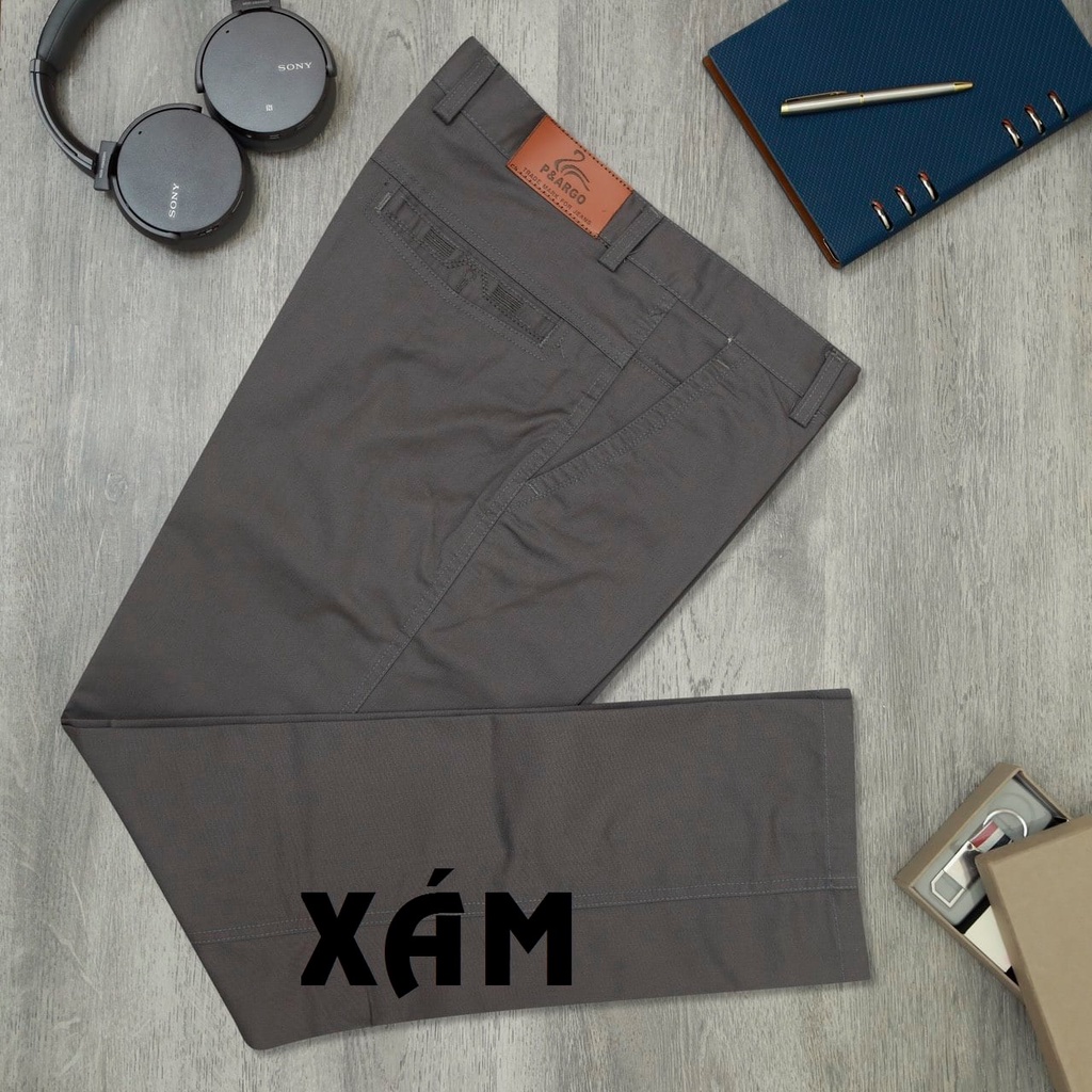 Quần Kaki Nam Ống Suông Vải In Cao Cấp - KaKi Trung Niên KK01