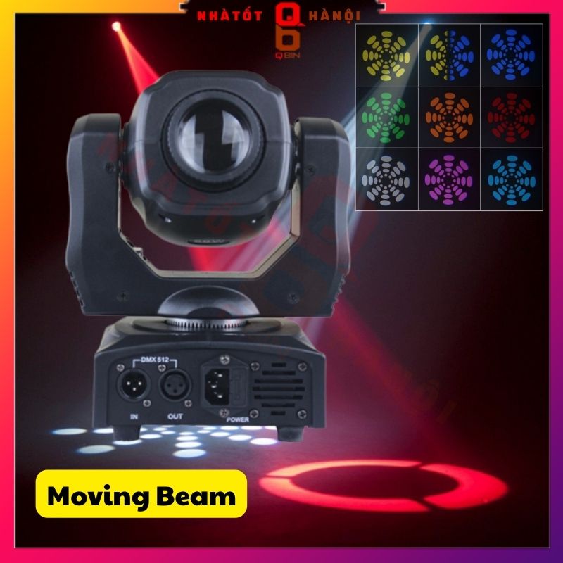 Đèn moving beam công suất 30 60W ống kính phân cực tự động chớp nhạc hoặc kết nối bàn điều khiển chuyên nghiệp