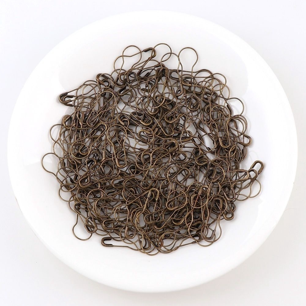 Set 100 Ghim Cài Áo Kim Loại Màu Trơn Đơn Giản