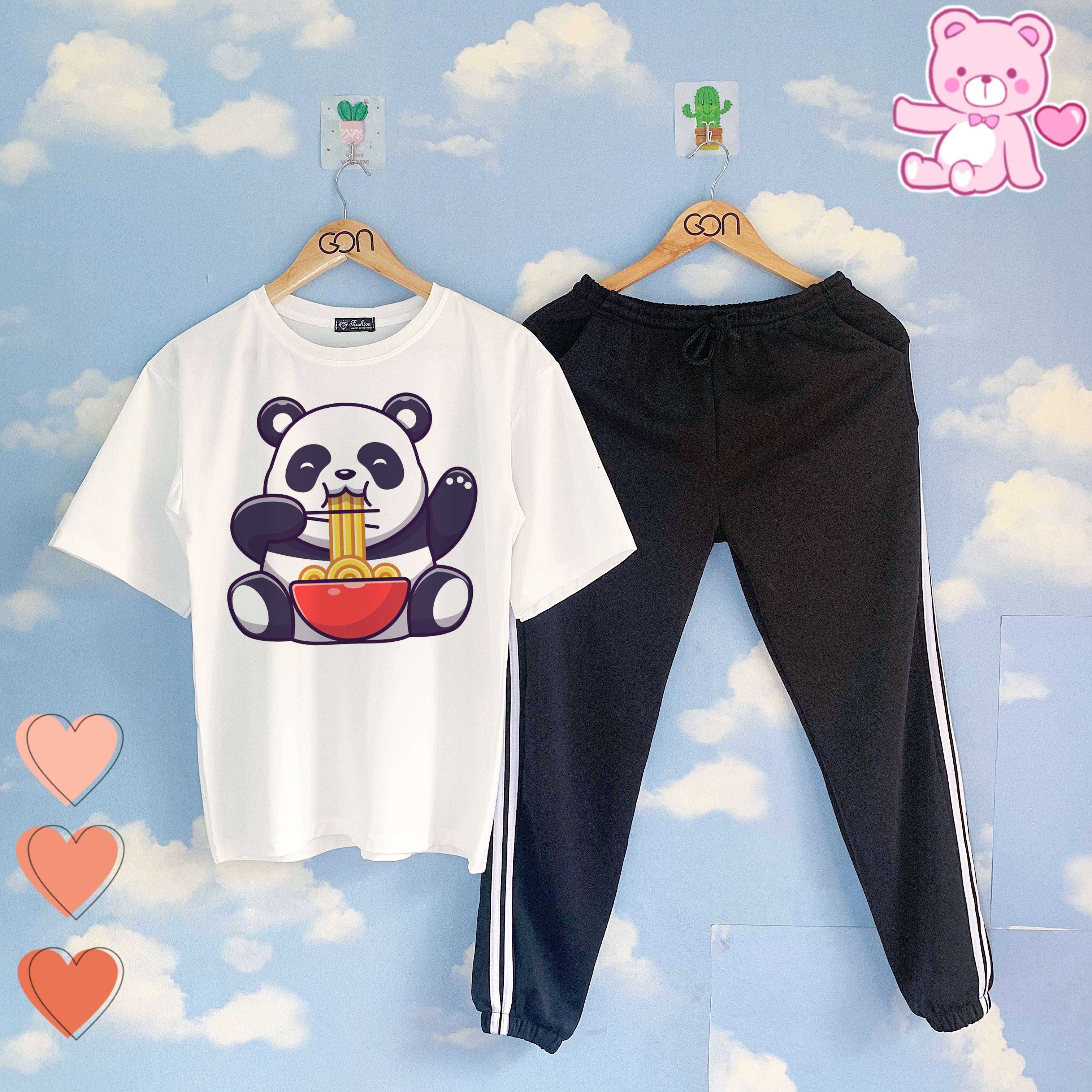 [COMBO TIẾT KIỆM] Set áo tay lửng quần thun 2 sọc ĐEN unisex, quần dài 2 sọc, 3 sọc, Áo tay lỡ và quần thể thao BLACK | BigBuy360 - bigbuy360.vn