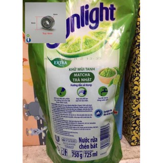 ( Ảnh Thật ) Nước Rửa Chén Sunlight Túi 725ml (Chanh-Trà Xanh)