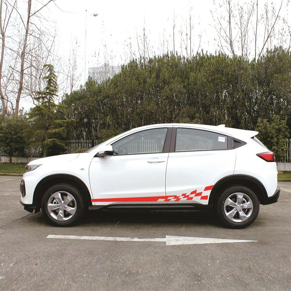 MAYSHOW Bộ 2 Miếng Dán Trang Trí Bằng PVC Hai Mặt Kiểu Thể Thao Cá Tính