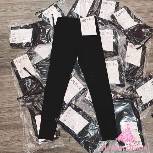Quần legging nữ Human cạp cao nâng mông xuất hàn siêu co giãn cao cấp dáng dài | BigBuy360 - bigbuy360.vn