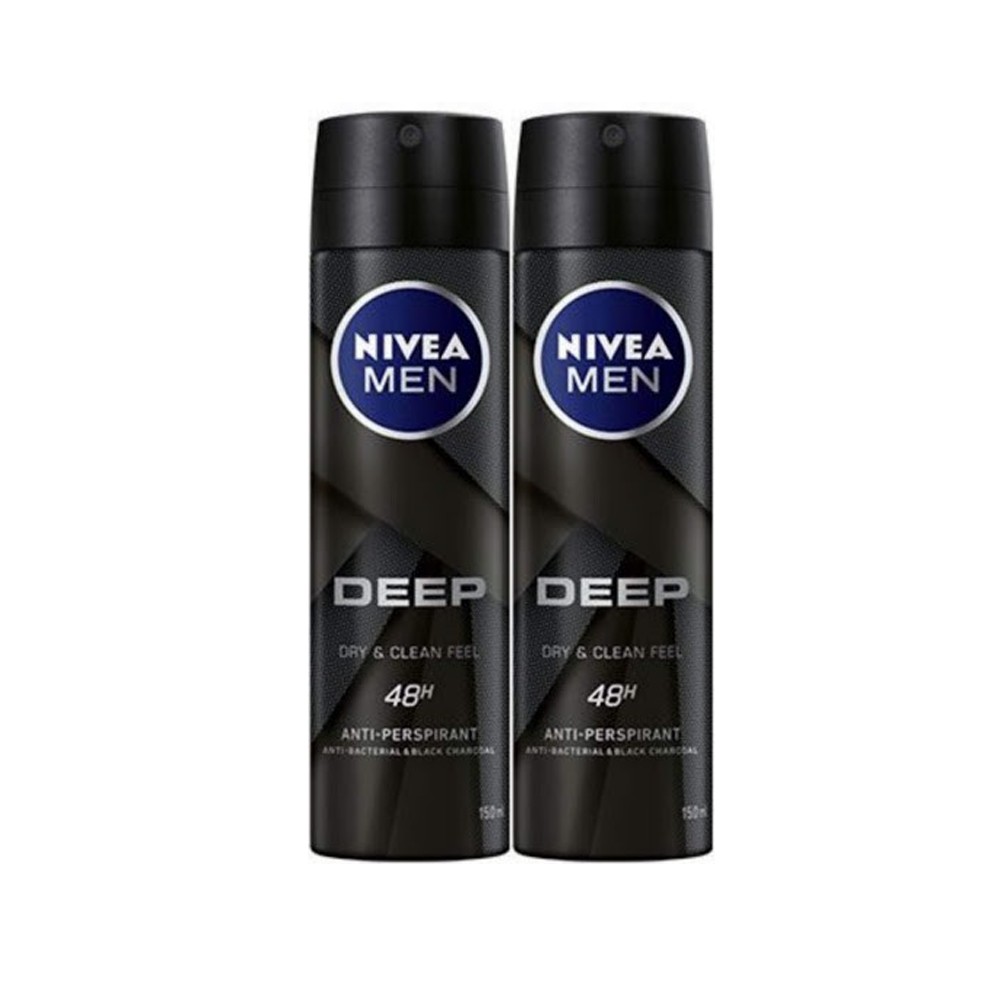 Combo 2 Chai Xịt Ngăn Mùi NIVEA MEN DEEP 150ml/chai