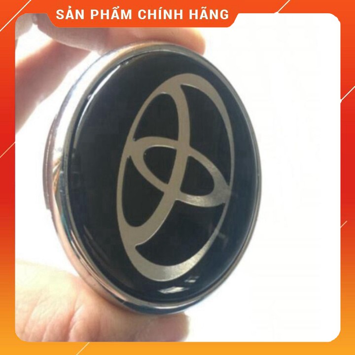 Logo chụp mâm, ốp lazang bánh xe ô tô Toyota đường kính 60mm SM