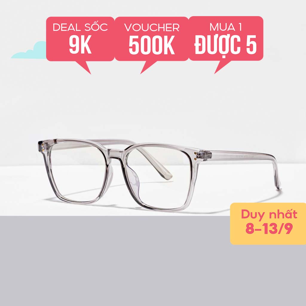 Gọng kính cận thời trang nữ ANNA dáng vuông nhựa dẻo kiểu dáng Hàn Quốc 250HQ027