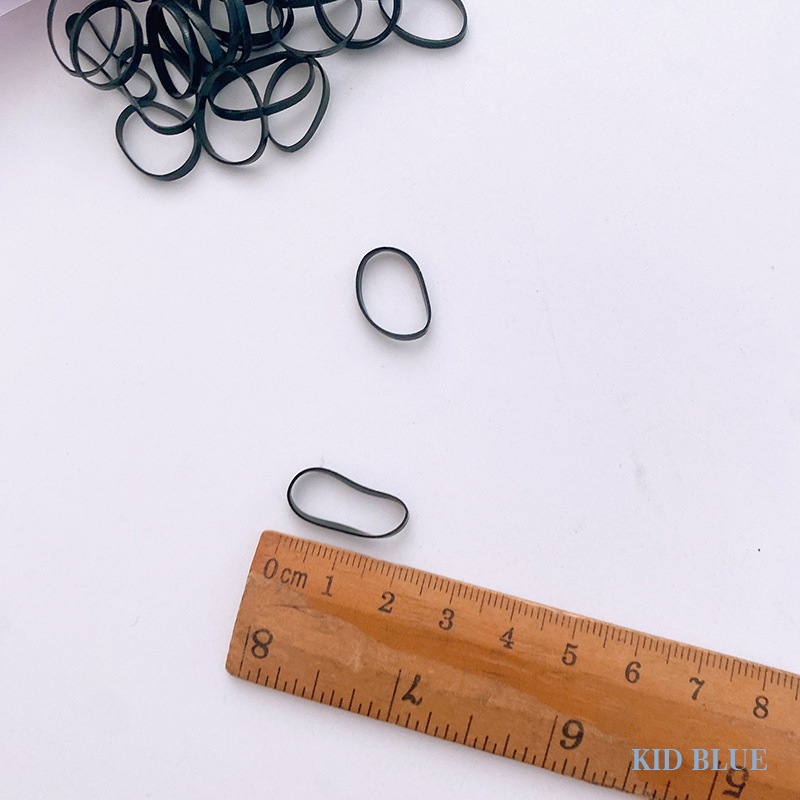 Set 200 Thun Cột Tóc Nhiều Màu Sắc Co Giãn Tốt Dành Cho Bé