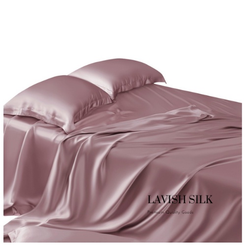 Ga Giường Drap Lẻ Phi Lụa Lavish Silk cao cấp mát lạnh hàng loại 1 không nối vải - Hồng Tím
