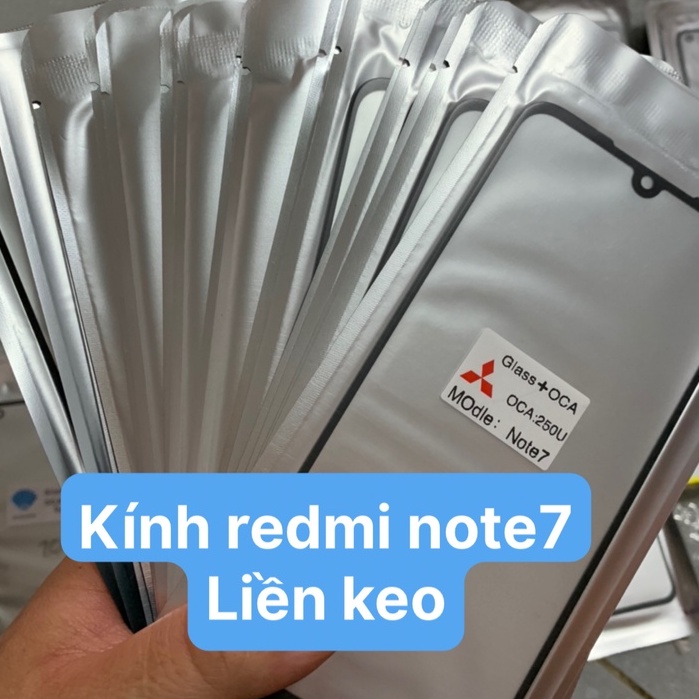 Kính ép liền keo Redmi Note 7