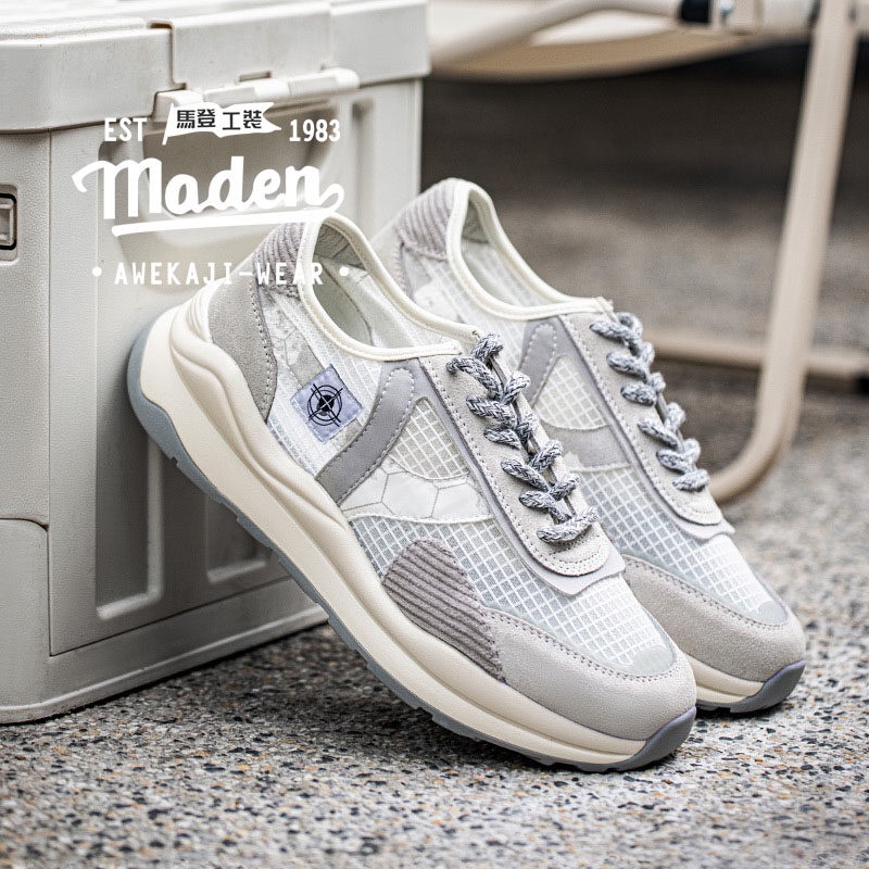 Giày lười MADEN da lộn đế dày phối lưới thoáng khí trọng lượng nhẹ thời trang mùa hè 2022 mới cho nam