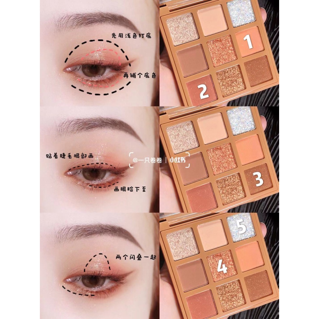 (Hàng Mới Về) Bảng Phấn Mắt Gogotalesadmire Chất Nhung Chống Thấm Nước Dễ Lên Màu | BigBuy360 - bigbuy360.vn