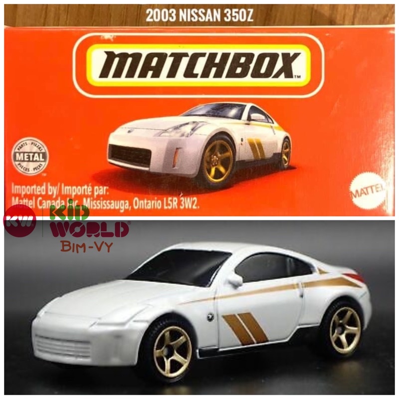 Xe mô hình Matchbox Box 2003 Nissan 350Z 75/100.