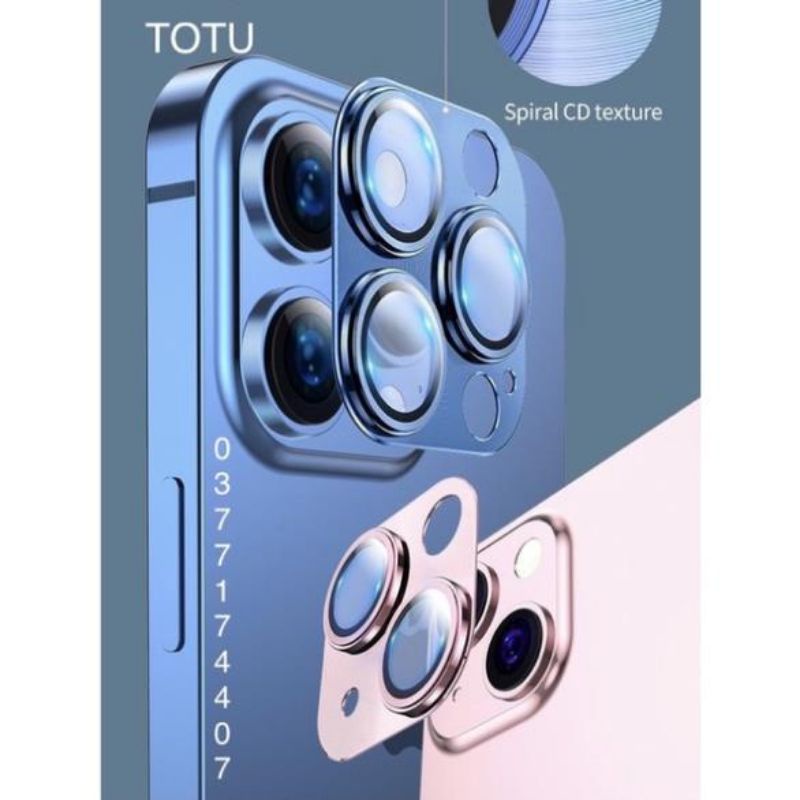 (IPHONE 13) Bảo vệ cụm camera TOTU iPhone 13 Mini, 13, 13 Pro, 13 Pro Max bảo vệ