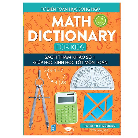 Sách - Từ điển Toán song ngữ - Math Dictionary for kids 7+