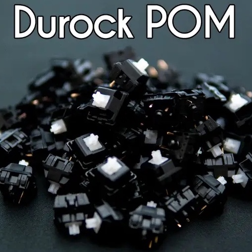 Durock POM Piano | 63.5gr | Linear | SOTC màu đen | Công tắc bàn phím cơ | Dlkeys | Dream Light Keys