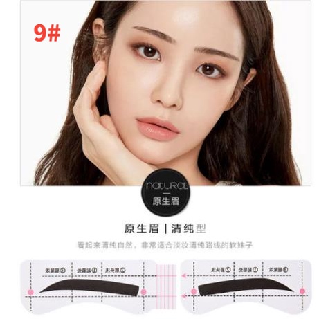 [Hàng mới về] Set 12 Thẻ Dán Xăm Lông Mày Chống Nước Lâu Trôi Cho Người Mới Bắt Đầu