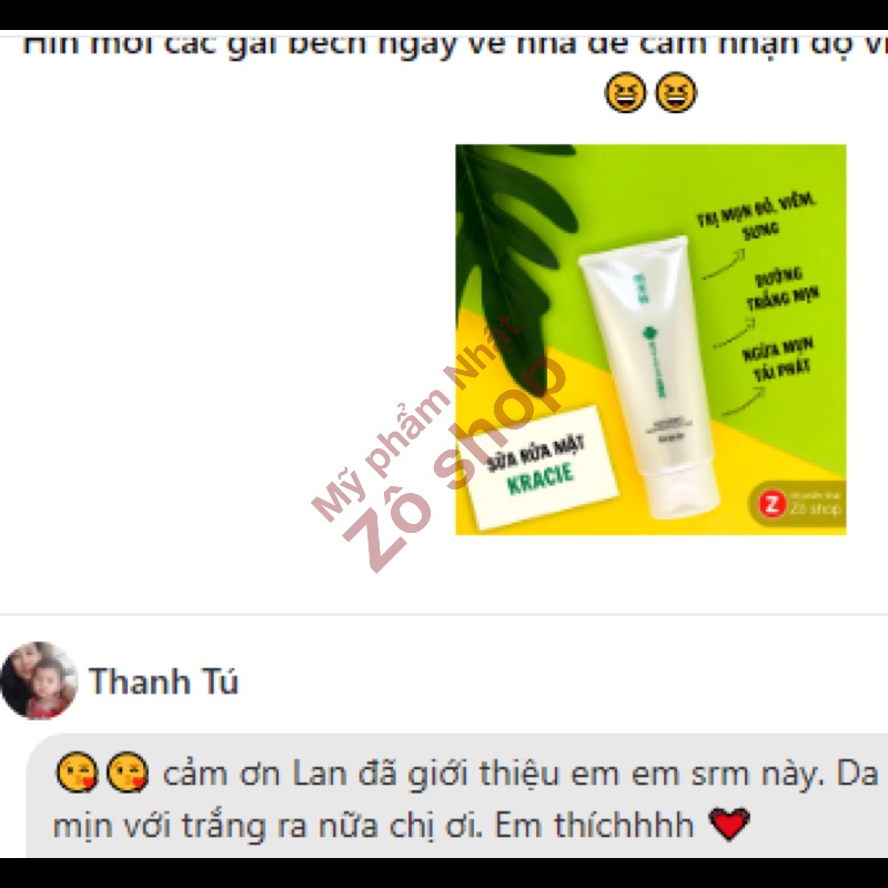 Sữa Rửa Mặt Kracie Giảm Viêm Sưng, Dưỡng Trắng Mềm Ẩm - Hadabisei Facial Wash  110g