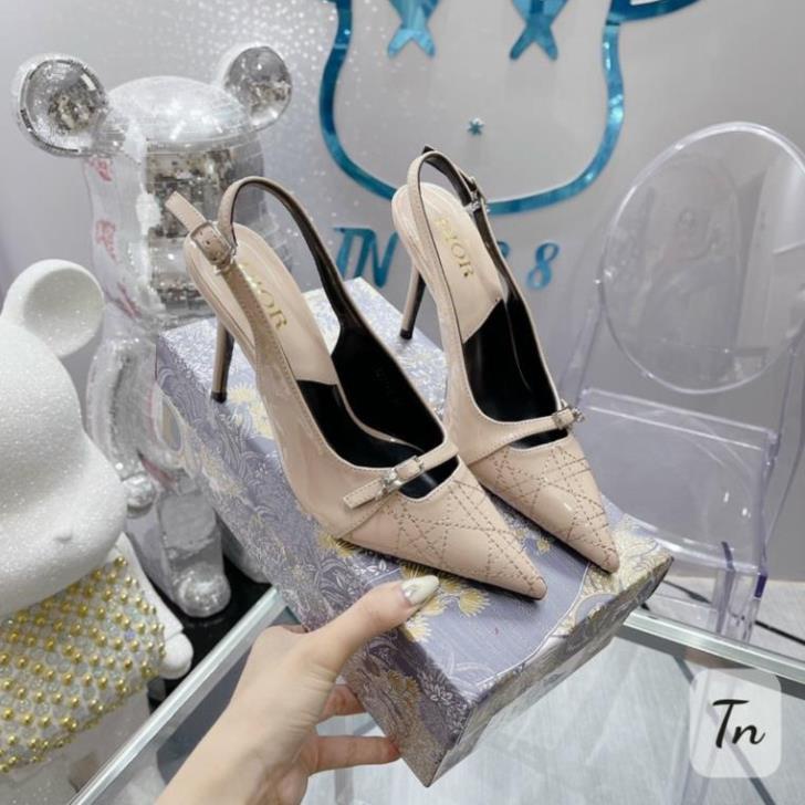 Cao Gót Dior 2 Màu Xanh Kem Full Size 35-39