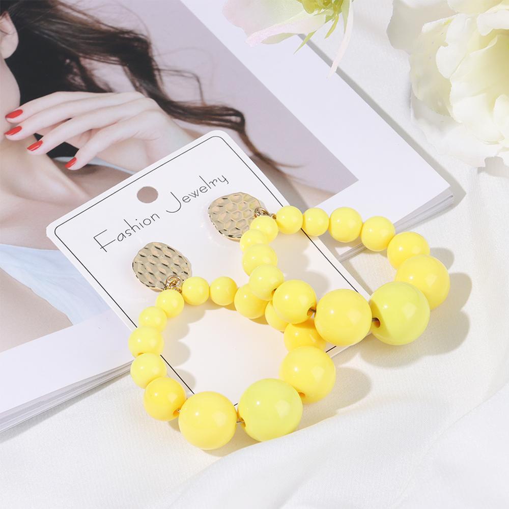SUMU Khuyên Tai Dạng Treo Xỏ Hạt Acrylic Cổ Điển Quà Tặng