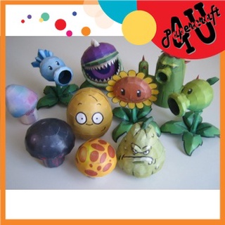 Mô hình giấy 3D Game Plants & Zombies