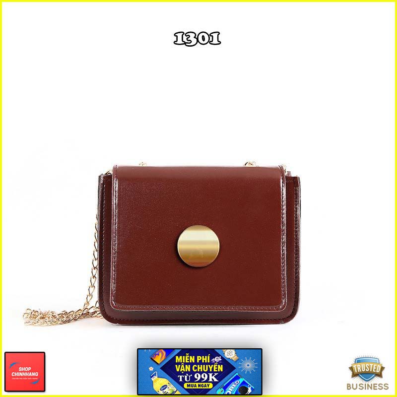 Túi đeo chéo thời trang✨FREESHIP✨túi  nữ mini form vuông khóa tròn nhiều màu SH1301