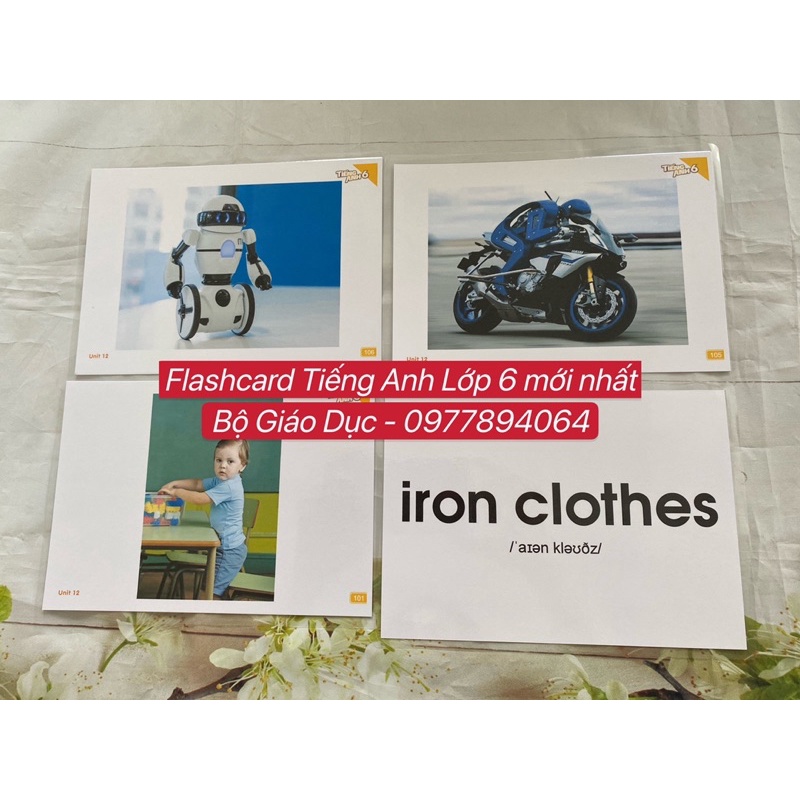 Flashcards Tiếng Anh Lớp 6, Lớp 7, Lớp 8  - Global Sucess 6, 7, 8- BGD mới nhất do Hoàng Văn Vân chủ biên