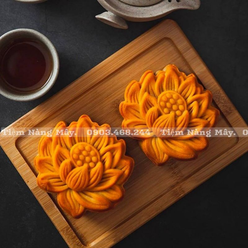Khuôn hoa sen 3D mã 90 125g / 150g /200g