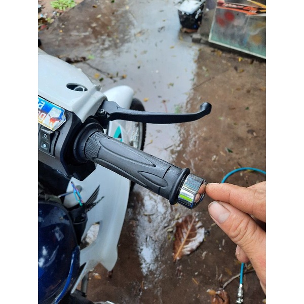 Tay nắm SH mode gù inox trắng đẹp