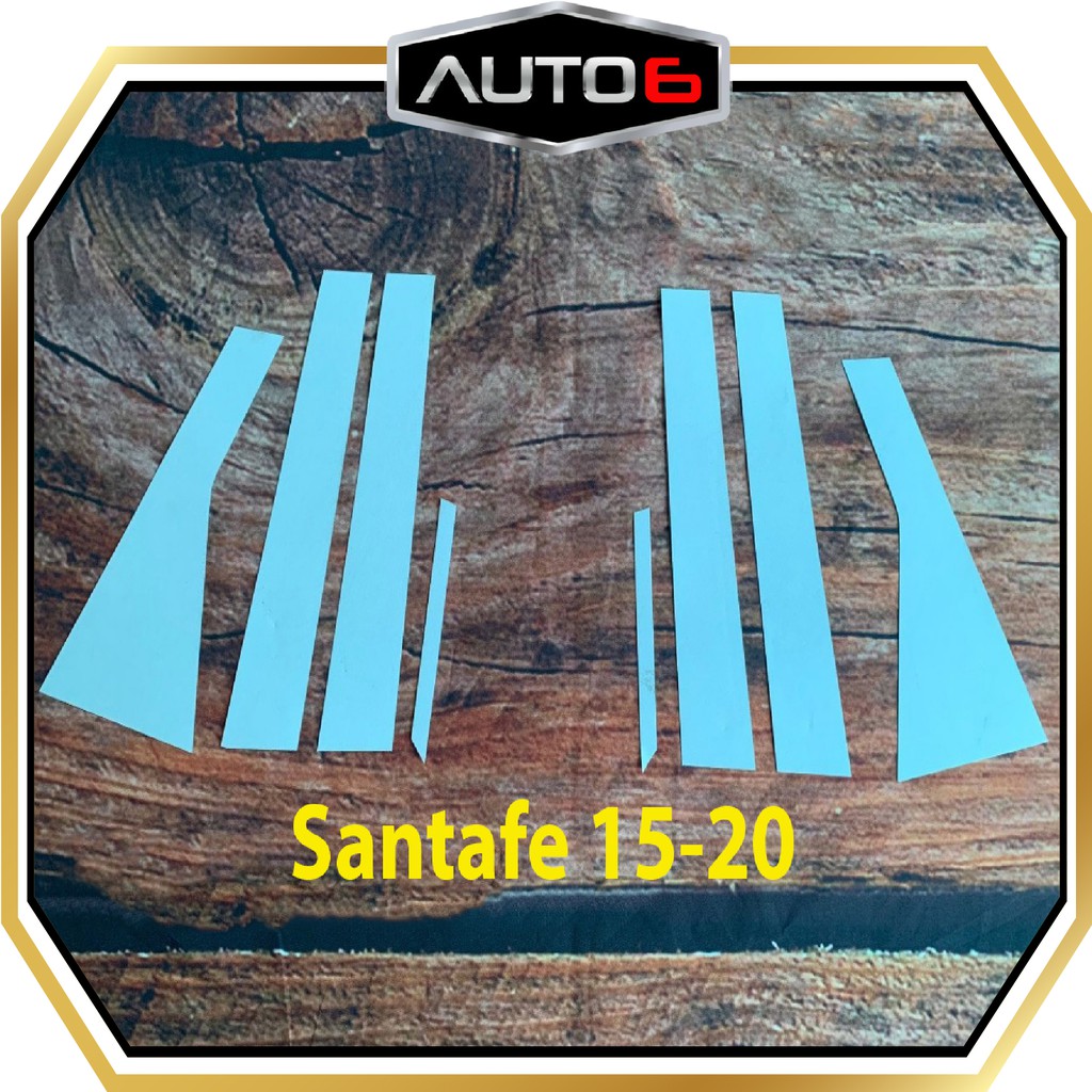 SANTAFE [2019-2022]:Film PPF dán TRỤ CỬA - AUTO6 - Chống xước, che mờ đi các vết xước cũ, giữ nguyên độ bóng cho xe