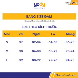 Đầm Yody cổ tim dập ly VDN3424