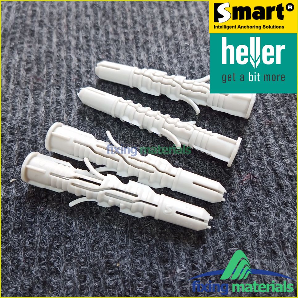 KM đặc biệt: Mũi khoan HELLER 3 ngạnh 8x160 tặng 4 con tắc kê nhựa PA6 cao cấp M8x60 kèm vít hiệu SMART, nhập khẩu EU